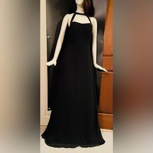 NWT Hayley Paige Occasions Long Black Dress Sz 8